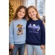 Atut blue fairy sweatshirt for girls with raccoon print