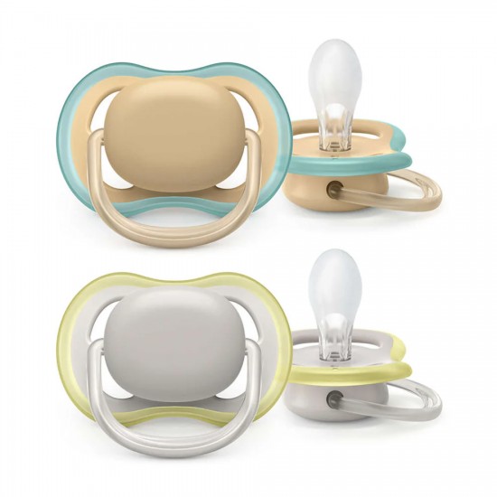 PHILIPS AVENT  Silicone Pacifier 0-6m, 2pcs, ultra air Neutral SCF085/15