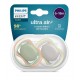 PHILIPS AVENT silikona māneklītis 6-18m, 2gab. ultra air Neutral ,SCF085/20
