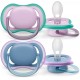 Philips Avent Ultra Air Soother, Neutral 6-18M, (2pcs), for boys, SCF085/34