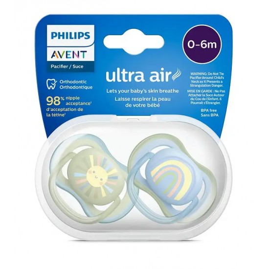 Philips Avent māneklītis Ultra Air, 0-6M (2 gab), SCF085/58