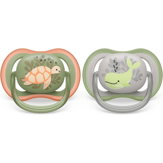 Philips Avent Ultra Air Soother, 6-18M, (2pcs), for boys, SCF085/60