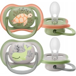 Philips Avent Ultra Air Soother, 6-18M, (2pcs), for boys, SCF085/60