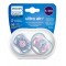 Philips Avent Ultra Air Soother, 6-18M, (2pcs), for boys, SCF085/61