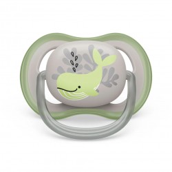 Philips Avent Ultra Air Deco  Soother, Whale 6-18M, (1pcs), for boys, SCF086/05