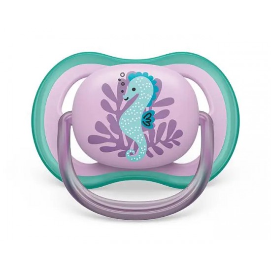 Philips Avent Ultra Air Deco  Soother, Seahorse 6-18M, (1pcs), for boys, SCF086/06