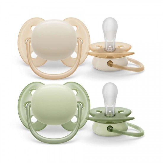 Avent Philips Ultra Soft Pacifier  0-6Months (2pcs.)-  SCF091/05