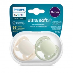 Avent Philips Ultra Soft Pacifier  0-6Months (2pcs.)-  SCF091/05
