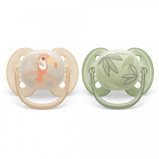 PHILIPS AVENT MĀNEKLĪTIS ULTRA SOFT DECO, 0-6M (2 GAB) SCF091/07