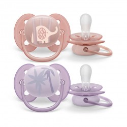Avent Philips Ultra Soft Pacifier Deco 0-6Months -  SCF091/09