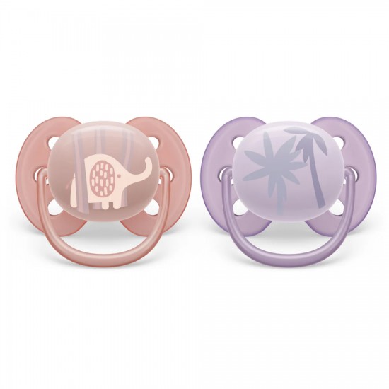 Avent Philips Ultra Soft Pacifier Deco 0-6Months -  SCF091/09