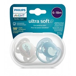 Avent Philips Ultra Soft Pacifier Deco 6-18 Months -  SCF091/15