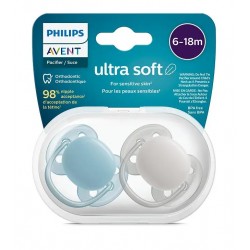 Avent Philips Ultra Soft Pacifier 6-18 Months Neutral SCF091/17