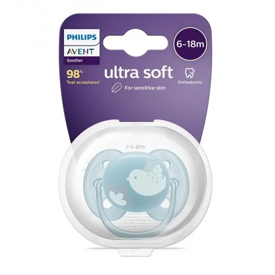 PHILIPS AVENT MĀNEKLĪTIS ULTRA SOFT DECO, 6-18M (1GAB) SCF092/04