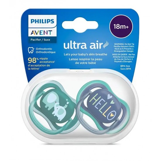 PHILIPS AVENT Ultra Air Deco māneklītis, 18M+, (2 gab), SCF349/18