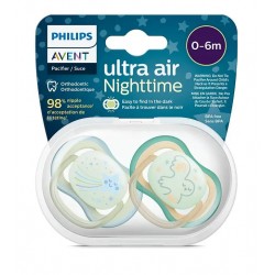 PHILIPS AVENT soother Ultra Air Night 0-6m ,(2 pcs.) for girls SCF376 /19