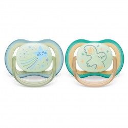 PHILIPS AVENT soother Ultra Air Night 0-6m ,(2 pcs.) for girls SCF376 /19