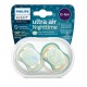 PHILIPS AVENT soother Ultra Air Night 0-6m ,(2 pcs.) for girls SCF376 /19