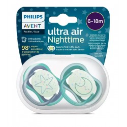 Philips Avent māneklītis Ultra Air Night, 6-18M, (2gab), zēniem,SCF376/13