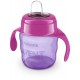 Philips Avent Easy Sip mācību krūzīte ar rokturiem, 6M+, 200ml, silikona snīpis, rozā SCF551/03 Philips Avent Easy Sip mācību krūzīte ar rokturiem, 6M+, 200ml, silikona snīpis, rozā SCF551/03