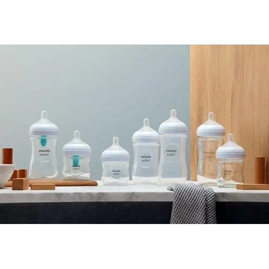 Philips Avent Natural Response pretkoliku pudelīte ar AirFree vārstu 260 ml, vidējas plūsmas knupītis, 1m+, SCY673/01 Philips Avent Natural Response pretkoliku pudelīte ar AirFree vārstu 260 ml, vidējas plūsmas knupītis, 1m+, SCY673/01