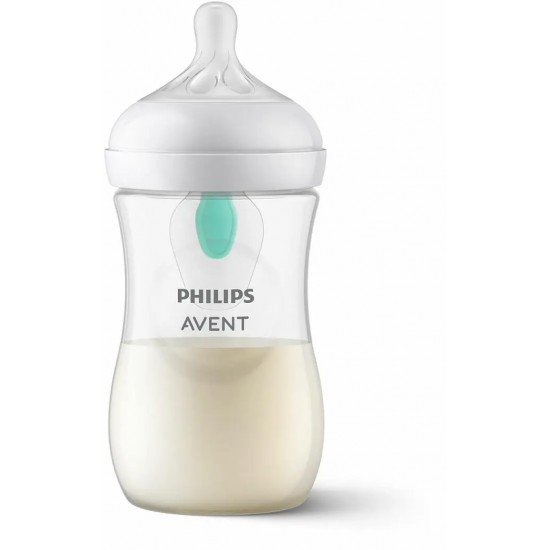 Philips Avent Natural Response pretkoliku pudelīte ar AirFree vārstu 260 ml, vidējas plūsmas knupītis, 1m+, SCY673/01 Philips Avent Natural Response pretkoliku pudelīte ar AirFree vārstu 260 ml, vidējas plūsmas knupītis, 1m+, SCY673/01
