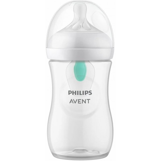 Philips Avent Natural Response pretkoliku pudelīte ar AirFree vārstu 260 ml, vidējas plūsmas knupītis, 1m+, SCY673/01 Philips Avent Natural Response pretkoliku pudelīte ar AirFree vārstu 260 ml, vidējas plūsmas knupītis, 1m+, SCY673/01