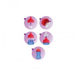 PHILIPS AVENT mācību krūzīte ar cietu snīpi My Grippy 18m+ 300ml SCF804/04
