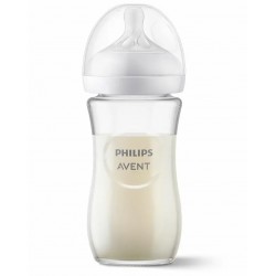 Philips Avent barošanas pudelīte Natural Response 260 ml, vidējas plūsmas knupītis, 1m+, SCY903/01