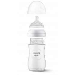 Philips Avent barošanas pudelīte Natural Response 260 ml, vidējas plūsmas knupītis, 1m+, SCY903/01
