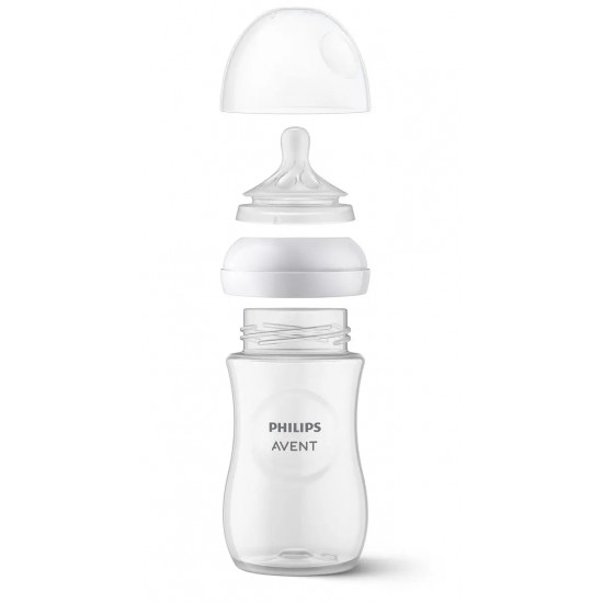 Philips Avent barošanas pudelīte Natural Response Giraffe 260 ml, vidējas plūsmas knupītis, 1m+, SCY903/66