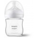 Philips Avent Natural Response stikla zīdaiņu pudelīte 125 ml, jaundzimušā knupītis, 0m+, SCY930/01 Philips Avent Natural Response stikla zīdaiņu pudelīte 125 ml, jaundzimušā knupītis, 0m+, SCY930/01