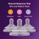 Philips Avent Natural Response barošanas pudeļu silikona knupīšu komplekts (3 gab.), SCY960/03 Philips Avent Natural Response barošanas pudeļu silikona knupīšu komplekts (3 gab.), SCY960/03