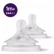 Philips Avent Natural Response bottle silicone teats, medium flow, 1m+ (2 pcs.), SCY963/02 Philips Avent Natural Response bottle silicone teats, medium flow, 1m+ (2 pcs.), SCY963/02