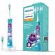 Elektriskā zobu birste Philips Sonicare bērniem bluetooth un 8 maināmiem dizainiem, zila HX6322/04