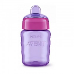 PHILIPS AVENT EASY SIP MĀCĪBU KRŪZĪTE, 9M+, 260ML, SILIKONA SNĪPIS, ROZĀ SCF553/03