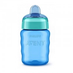 PHILIPS AVENT EASY SIP MĀCĪBU KRŪZĪTE, 9M+, 260ML, SILIKONA SNĪPIS, ZILA SCF553/05