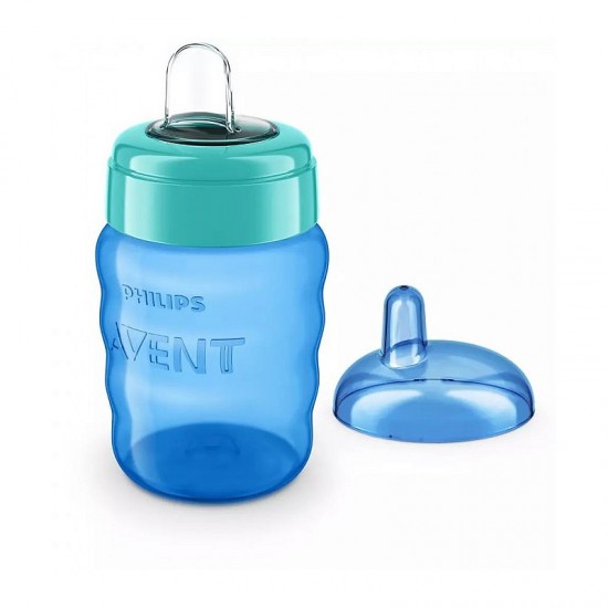PHILIPS AVENT EASY SIP MĀCĪBU KRŪZĪTE, 9M+, 260ML, SILIKONA SNĪPIS, ZILA SCF553/05 PHILIPS AVENT EASY SIP MĀCĪBU KRŪZĪTE, 9M+, 260ML, SILIKONA SNĪPIS, ZILA SCF553/05