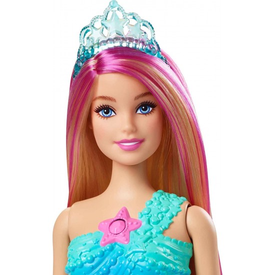 Barbie lelle Dreamtopia Twinkle Lights Mermaid ar apgaismojuma funkciju HDJ36