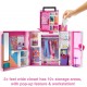 Barbie Doll and Dream Closet Set with Clothes and Accessories, 30+ Pieces and 15+ Storage Areas HGX57