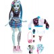 Monster High Frankie Stein Fashion Doll with Blue & Black Streaked Hair, Signature Look, Accessories & Pet HHK53