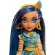 Monster High Cleo De Nile Fashion Doll with Blue Streaked Hair, Signature Look, Accessories & Pet Dog HHK54