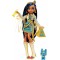 Monster High Cleo De Nile Fashion Doll with Blue Streaked Hair, Signature Look, Accessories & Pet Dog HHK54