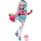 Monster High Lagoona Blue Fashion Doll with Colorful Streaked Hair, Signature Look, Accessories & Pet Piranha HHK55