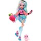 Monster High Lagoona Blue Fashion Doll with Colorful Streaked Hair, Signature Look, Accessories & Pet Piranha HHK55