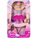 Barbie lelle Dreamtopia Twinkle Lights balerīna ar gaiši blondiem matiem, tiāru un tutu svārkiem HLC25