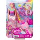 Barbie Doll, Fantasy Hair with Braid and Twist Styling, Rainbow Extensions HNJ06