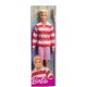Barbie Fashionistas Ken HYV01 ar sarkan i baltu svītrainu polo kreklu un rozā šortiem