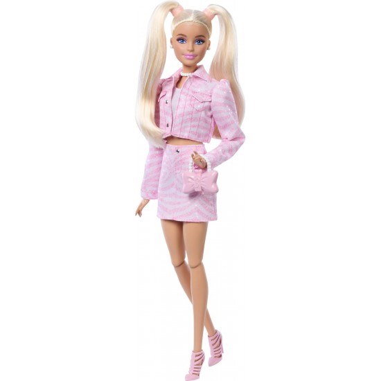 Barbie Deluxe Style lelle JJN69 rozā džinsa kostīmā