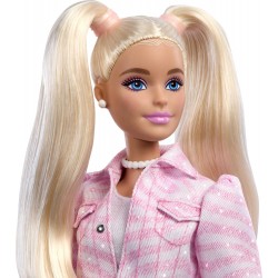 Barbie Deluxe Style lelle rozā džinsa kostīmā ar aksesuāriem, JJN69
